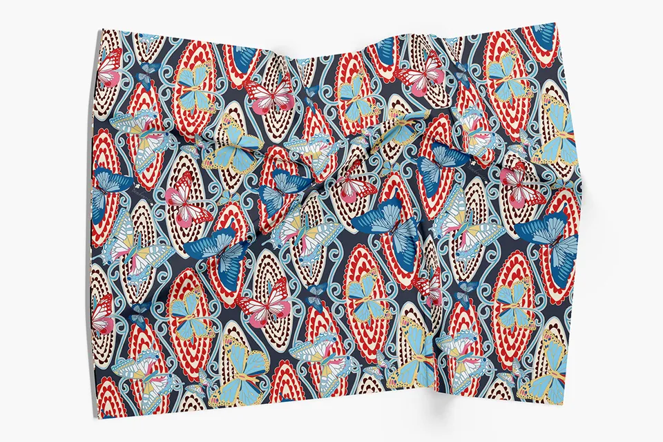 Tambourine: Fashion print, archive image 5
