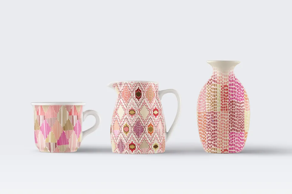 Shosha: Print for textiles and pottery, archive image 6