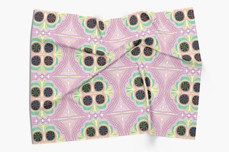 Tambourine: Fashion print, archive image 11