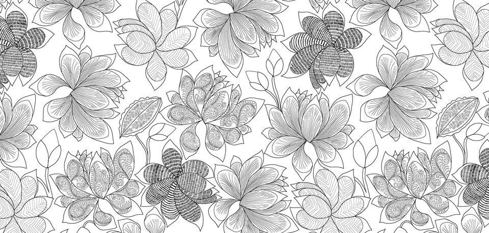 Shosha: Print for textiles and pottery, archive image 1