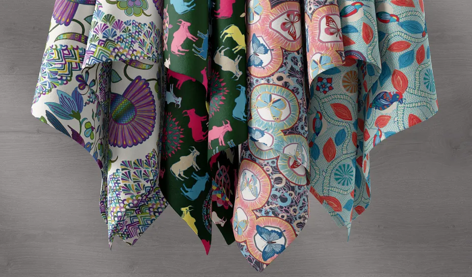 Tambourine: Fashion print, archive image 1